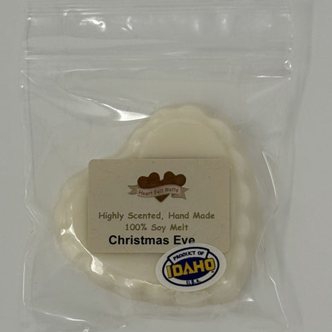 CHRISTMAS EVE - Premium Scented 1oz Soy Heart Melt
