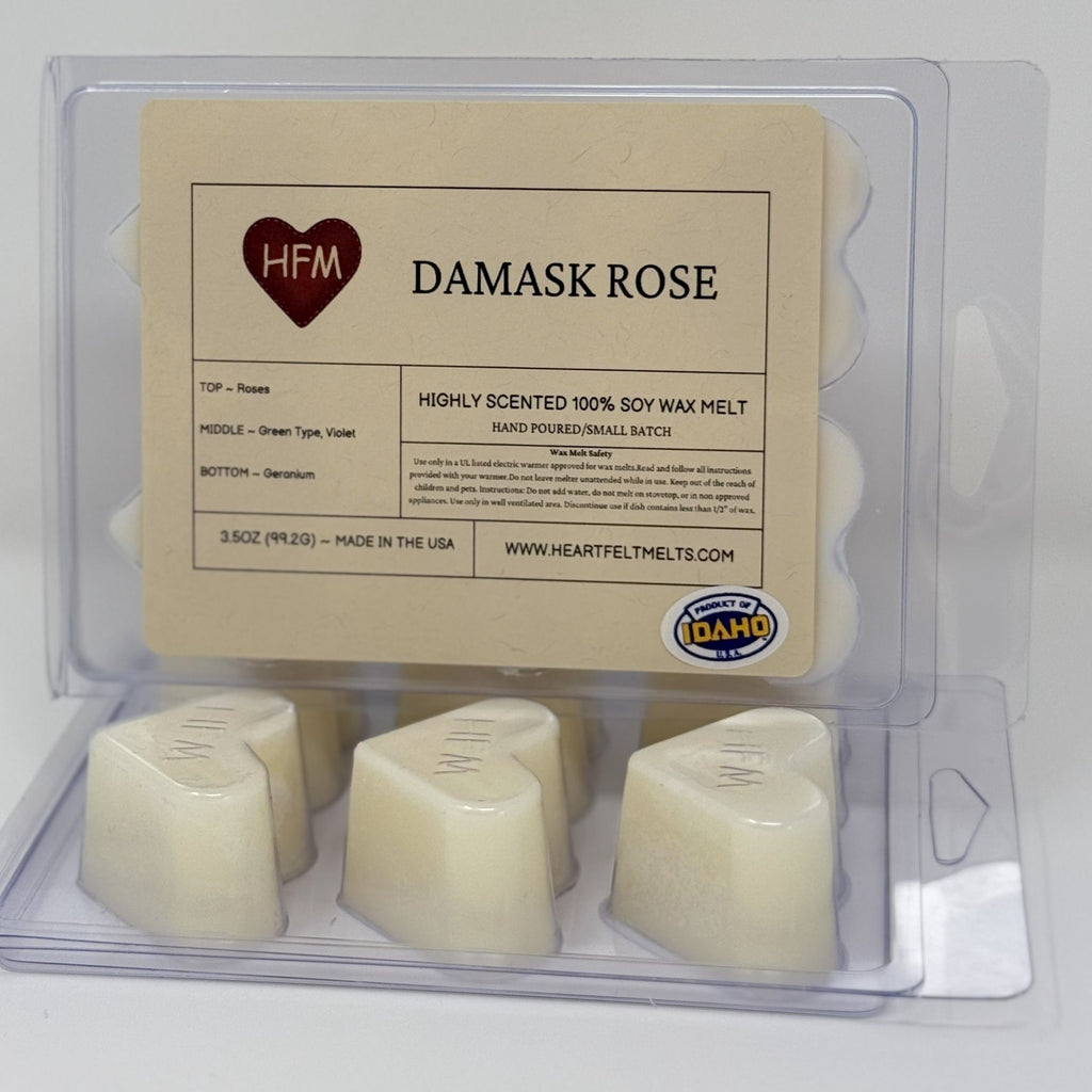 RED WINTER ROSE - Premium Scented Clamshell Heart Melts
