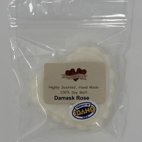 RED WINTER ROSE - Premium Scented 1oz Soy Heart Melt