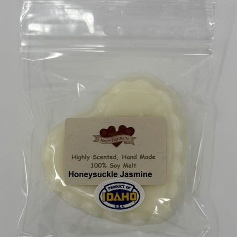 HONEYSUCKLE JASMINE - Premium Scented 1oz Soy Heart Melt