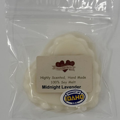 BLACK AMBER & LAVENDER- Premium Scented 1oz Soy Heart Melt