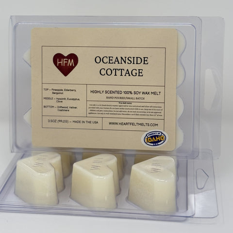 BEACHWOOD - Premium Scented Clamshell Heart Melts