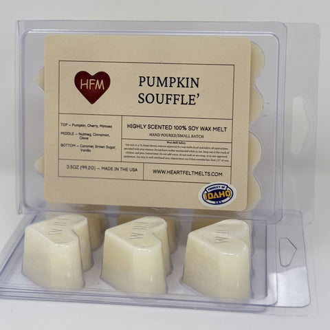 PUMPKIN SOUFFLE - Premium Scented Clamshell Heart Melts