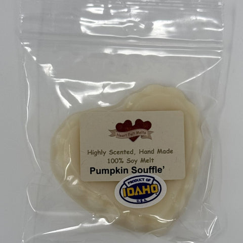 PUMPKIN SOUFFLE - Premium Scented 1oz Soy Heart Melt