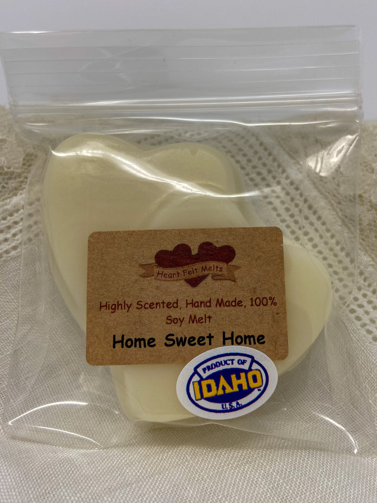 HOME SWEET HOME - Premium Scented 1oz Soy Heart Melt