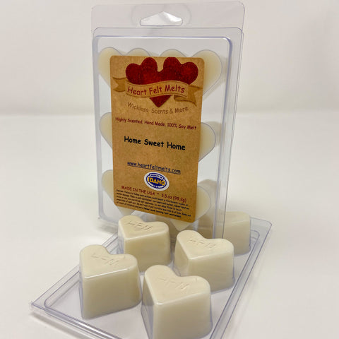 HOME SWEET HOME - Premium Scented Clamshell Heart Melts