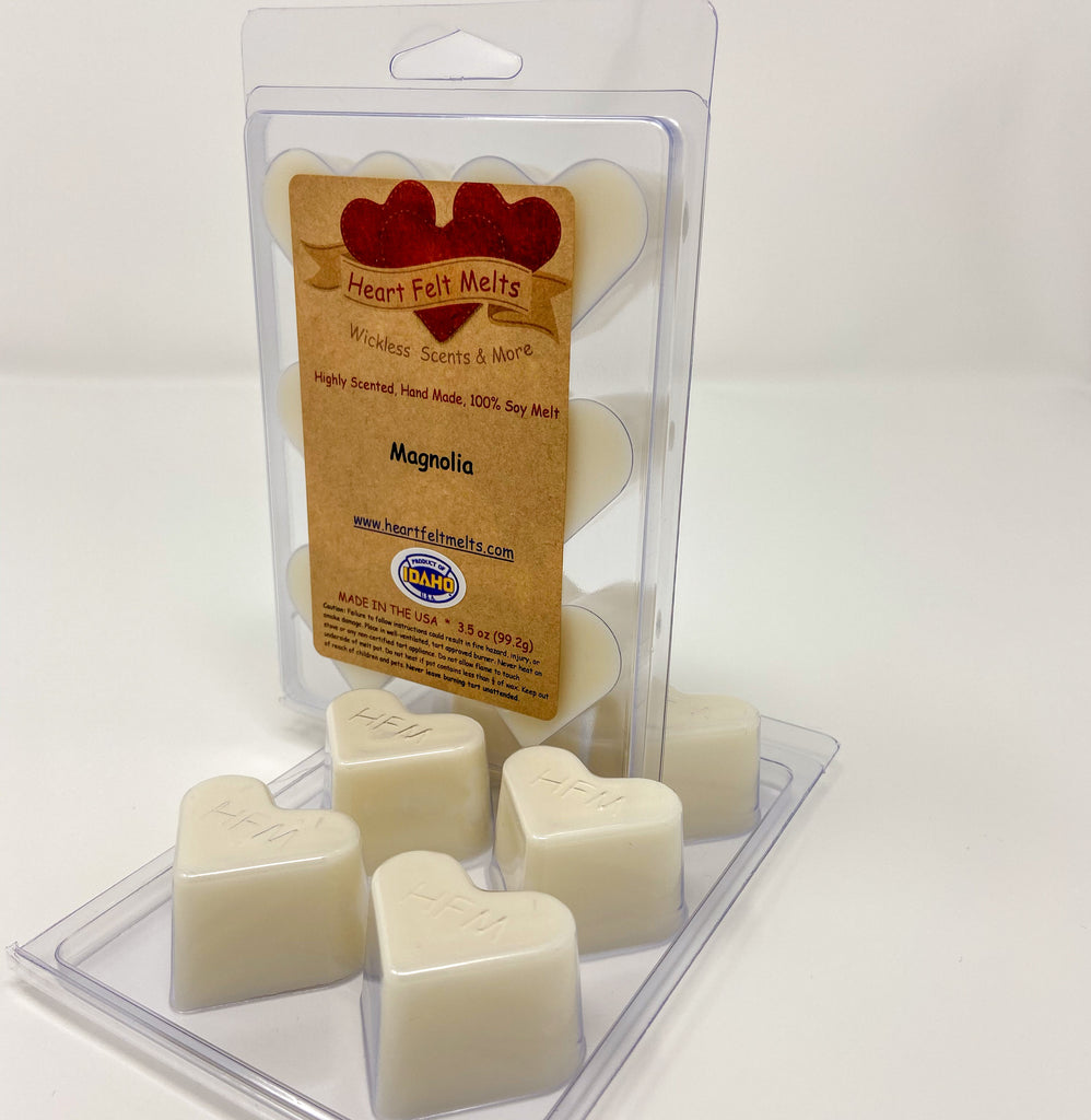 MAGNOLIA - Premium Scented Clamshell Heart Melts