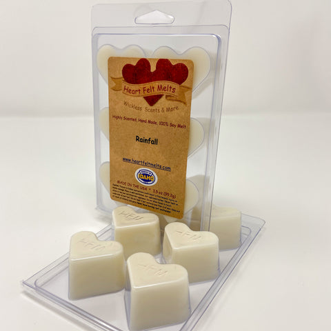 RAINFALL - Premium Scented Clamshell Heart Melts