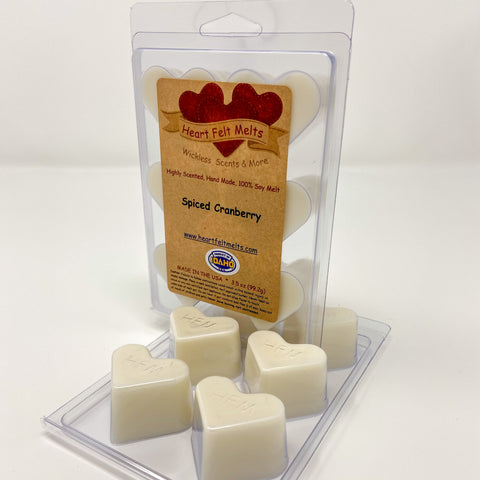 SPICED CRANBERRY - Premium Scented Clamshell Heart Melts